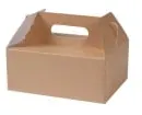 Greenbox Gebäckboxen Karton mit Griff, braun, 21 x 16 x 9 cm DFC04220 , 1 Karton = 150 Stück
