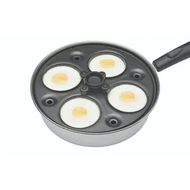 KitchenCraft Eierpochierer, - Silver / Black - One Size