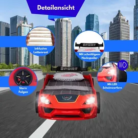 Coemo Kinderbett VENTO 90 x 200 cm Holz rot