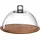 LEONARDO Cucina Holzkäseplatte mit Glasglocke 2-teilig Ø 280 mm