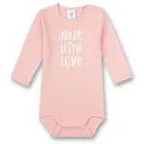 Sanetta Baby-Body langarm rosa Made with love | Hochwertiger und nachhaltiger Body für Mädchen aus Bio-Baumwolle. Baby Body - 62