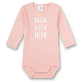 Sanetta Baby-Body langarm rosa Made with love | Hochwertiger und nachhaltiger Body für Mädchen aus Bio-Baumwolle. Baby Body - 62