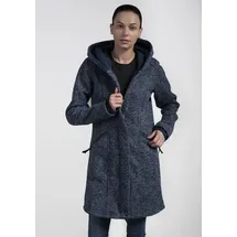 POLARINO Strickmantel Blau 36