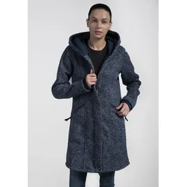 POLARINO Strickmantel Blau 36