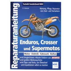 Motorbuch Verlag Reparatur-Anleitung Enduros, Crosser und Supermotos, 176 S.