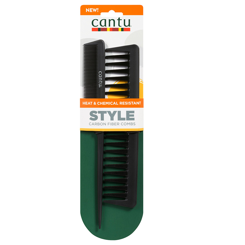Cantu Carbon Melt Resistant Combs 2er