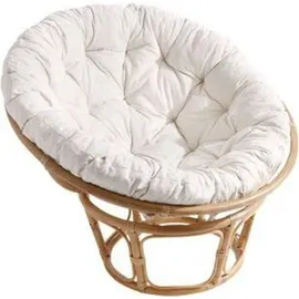 moebel-direkt-online Papasansessel Polyester 0 x 0 x 0 cm Beige mit Kissen