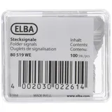 Elba Stecksignal PVC 70 mm Weiß 100 St.