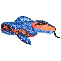 Wild Republic Plush Snake 137 cm Blau/Orange