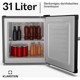 Klarstein Irene Retro Mini-Gefrierschrank Schwarz