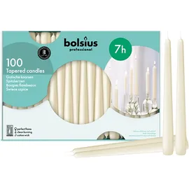 Bolsius Spitzkerze 25,4 cm 100 St. elfenbeinfarben