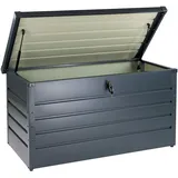 Garten Metall Gerätebox Aufbewahrungsbox Gerätekiste Gartenbox anthrazit 350 L