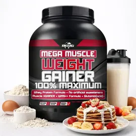 Body World Group Mega Muscle Weight Gainer Erdbeere Shake 5000 g