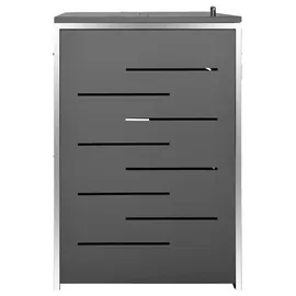 vidaXL Mülltonnenbox für 4 Tonnen 276,5 x 77,5 x 115,5 cm anthrazit