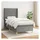 vidaXL Boxspringbett 100 x 200 cm Dunkelgrau