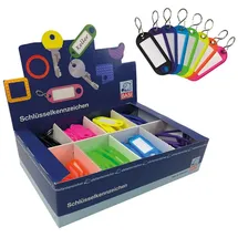 BASI Schlüsselanhänger (Leuchtfarben mit S-Haken, 200 Stk.)