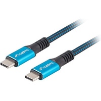 Lanberg CA-CMCM-45CU-0012-BK USB Kabel 0,12 m, USB4 Gen USB C Schwarz, Blau