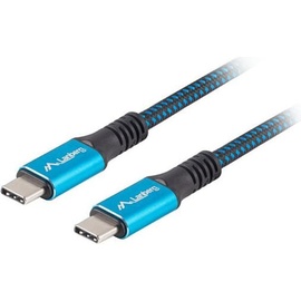 Lanberg CA-CMCM-45CU-0012-BK USB Kabel 0,12 m, USB4 Gen USB C Schwarz, Blau