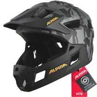 Alpina Rupi 50-55 cm Kinder black/camo orange matt 2023