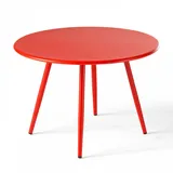 Oviala Gartentisch Ø 40 x 30 cm Rot