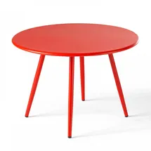 Oviala Gartentisch Ø 40 x 30 cm Rot