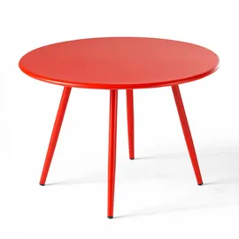 Oviala Gartentisch Ø 40 x 30 cm Rot