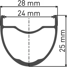 DT Swiss GR1600 Spline 25 DB Hinterrad 28"/24, Alu, sw, CL,142/12mm TA, Shim. MS