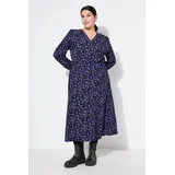 Studio Untold Maxikleid A-Linie Geblümt Blauviolett 46/48