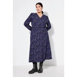 Studio Untold Maxikleid A-Linie Geblümt Blauviolett 46/48