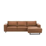 Soho Eckcouch Leder 3-Sitzer Braun