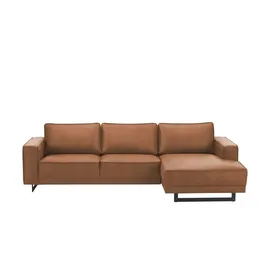 Soho Eckcouch Leder 3-Sitzer Braun
