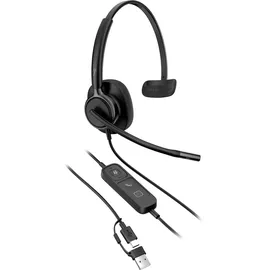 Poly HP Poly Mission 415 Mono-Headset USB-C/A, kabelgebunden, KI-Geräuschunterdrückung, Bulk-Verpackung (Kommerzielles Produkt)
