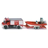 Unimog Feuerwehr mit Boot Frankreich