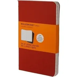 Moleskine Cahier Linierte Notizbücher P Bordeauxrot 3 St.