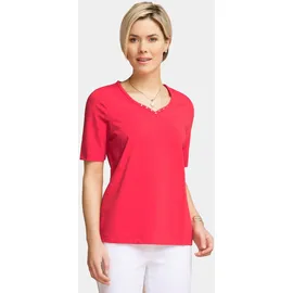 GOLDNER Halbarm Basic-Shirt Rot 44
