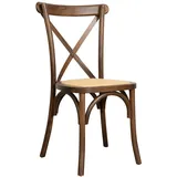 Stuhl Thonet Aus Massivholz Und Sitzend IN Rattan Fertig Walnuss Stapelbar Masse