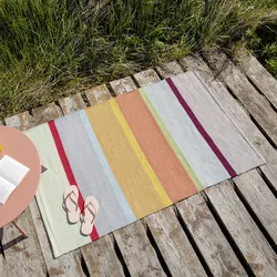  In- und Outdoor-Teppich "Cambridge" - 100% recyceltes PET - 100 x 160 cm - handgewebter Teppich