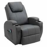 Thanaddo Loungesessel Relaxsessel Fernsehsessel Ruhesessel Liegesessel mit Liege-Funktion grau