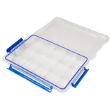 McPower Sortimentskasten 274x180x45mm, Sicherheitsverschluss, Fächer variabel - Weiß