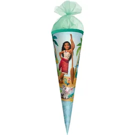 ROTH Schultüte, Disney Vaiana, 22 cm, rund, Tüllverschluss