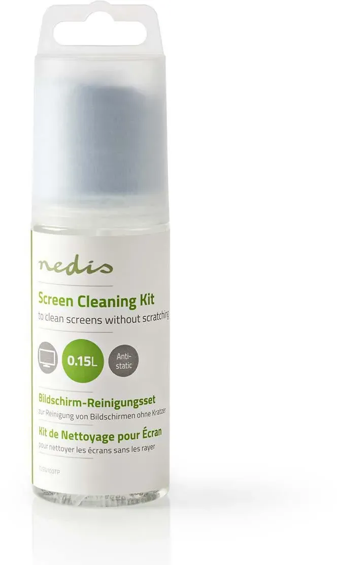 Nedis Bildschirmreiniger - Spray - 150 ml - Fernsehbildschirm / Notebook / Smartphone / Tablet - Wiper enthalten
