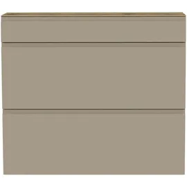 MODERANO Hängeschuhschrank 110 x 97 x 33 cm 2 Fächer, 1 Schublade taupe / eiche