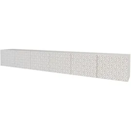 altdecor VIRA Lowboard 300 cm Weiß Holz