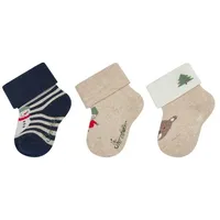 Sterntaler Baby Socken Schneemann in marineblau | Gr.: 18