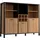 Forte Highboard 139,4 x 40,2 x 117,1 cm Schwarz
