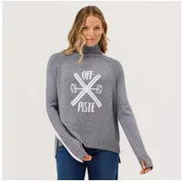 KRIMSON KLOVER Strickpullover Off-Piste Turtleneck in heather grey | Gr.: XL