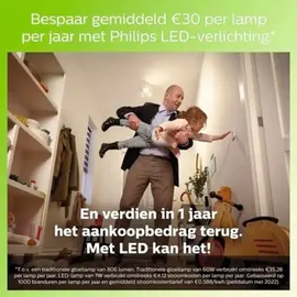 Philips LED-Lampe 7,3W E27 1535 lm warmweiß