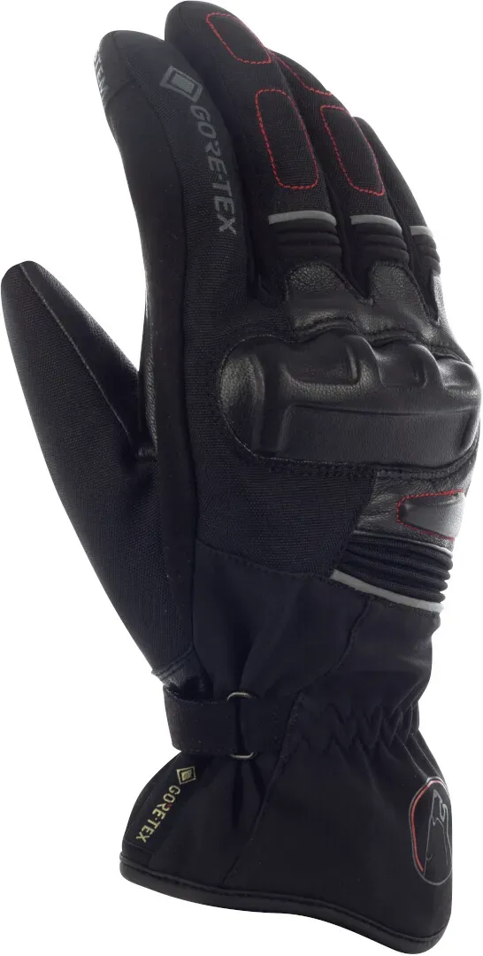 Bering Punch GTX wasserdichte Motorrad Handschuhe, schwarz, Größe S für Männer