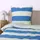 Tom Tailor BOLD STRIPES Grün/Blau 155 x 220 cm + 2 x 80 x 80 cm
