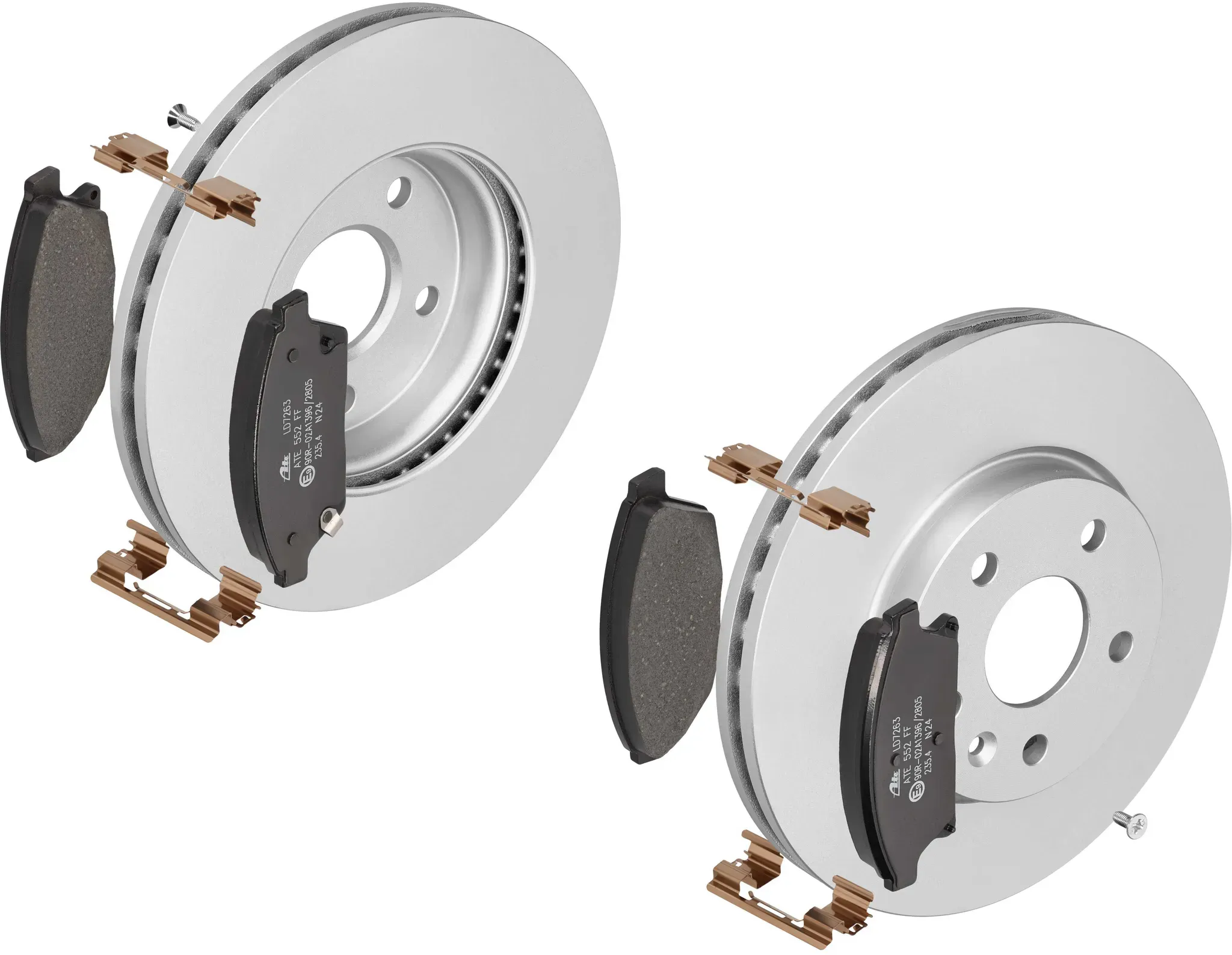 ATE Bremsensatz, Scheibenbremse 142023025 Vorderachse belüftet 276mm 26mm für Vaughall Opel CHEVROLET